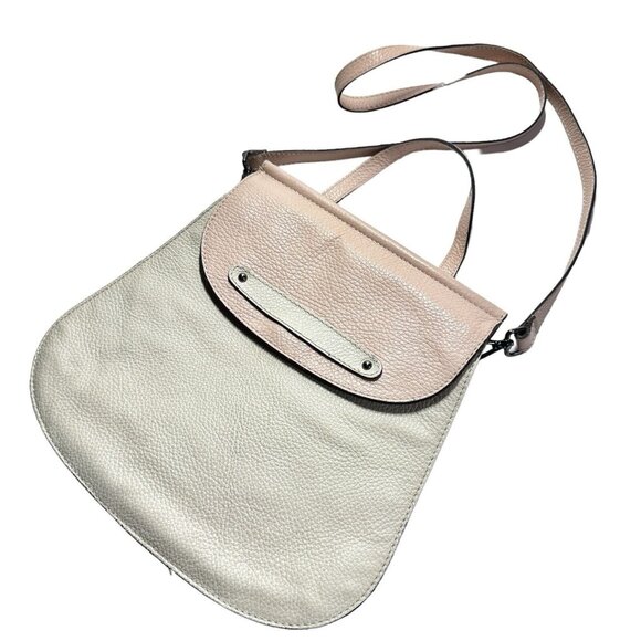 VITTORIA NAPOLI Handbags - Vittoria Napoli Crossbody Bag Pebble Leather Blush Taupe Satchel Adjustable Gift
